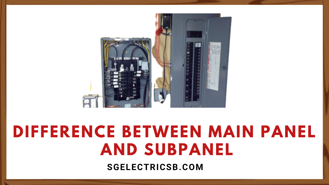 Difference between Main Panel and Subpanel